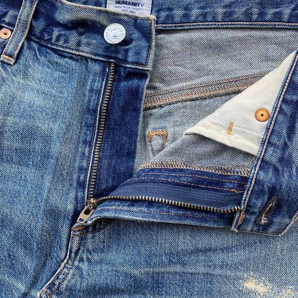 New Citizens of Humanity Premium Vintage Greenpoint Cut Off Denim Mini Skirt 27 - Picture 8 of 10